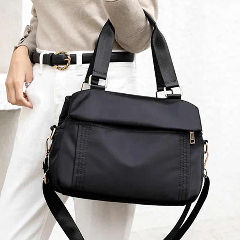 Amelia | Mehrlagige große Kapazität Nylon Umhängetasche für Reisen