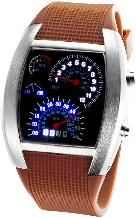 Herren -Tachometer -LED -Uhr 7