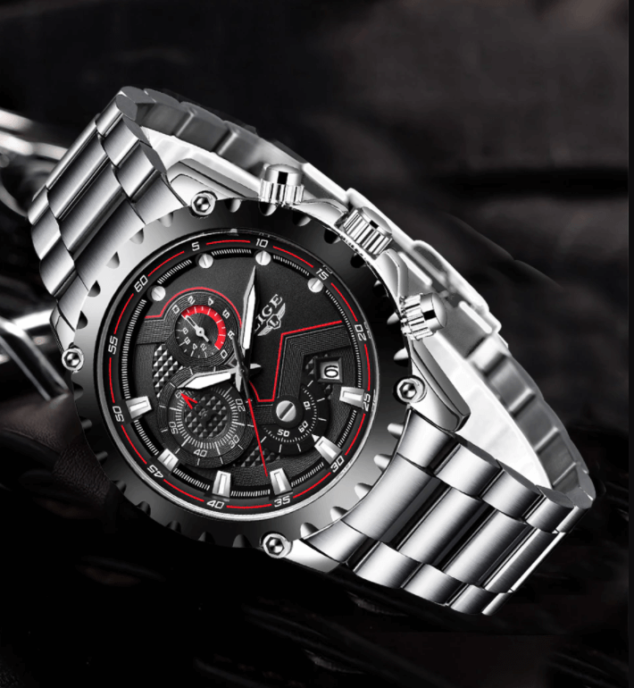 Herren Military Steel Watch 0