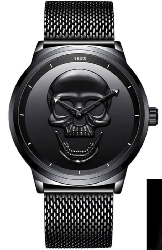 Herrenschädel Uhr 10