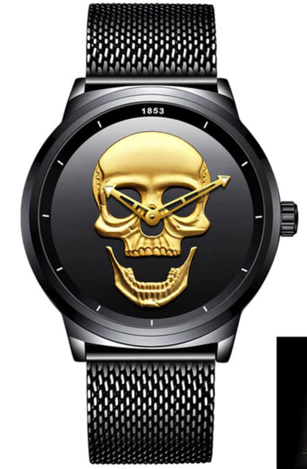 Herrenschädel Uhr 11