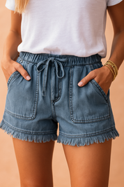 Hoch -verurteilte Denim -Shorts Maria 3