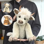 Hochlandkuh trägt Blumen 4