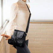 Luna | Elegante Leder Schultertasche