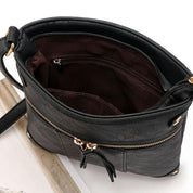 Lana | Leder Schultertasche mit Nieten für Damen