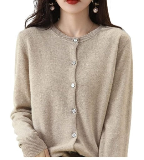 Hanna | Elegante und bequeme Damenstrickjacke mit Kragen