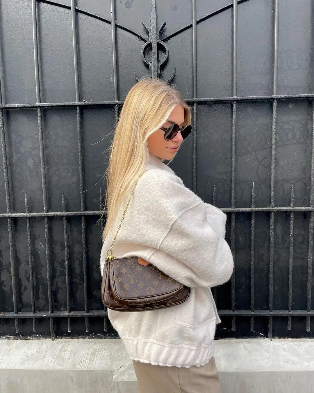 Johanna | Modische Graue Tweed-Winterjacke