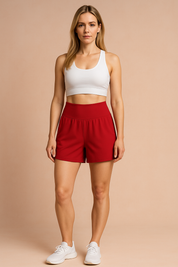 Jazmin High -Waisted Sportshorts und Taschen 4