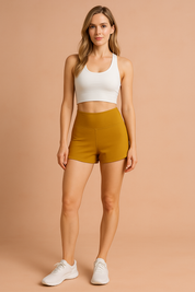 Jazmin High -Waisted Sportshorts und Taschen 7