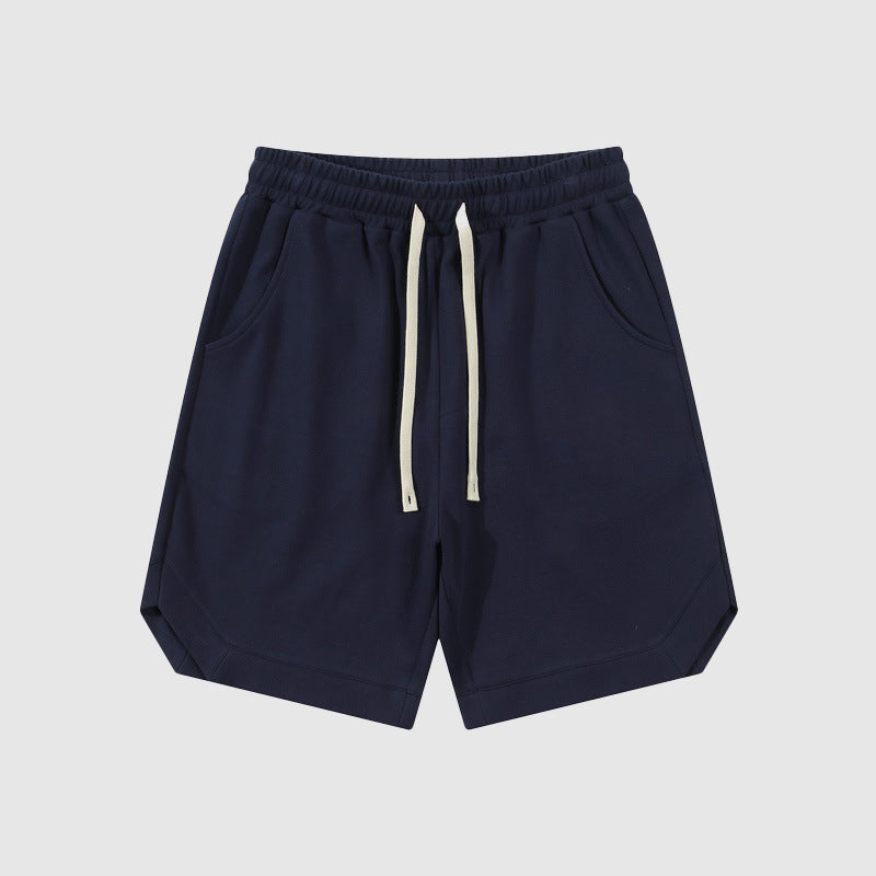  Herren Retro Twill Baumwolle lockere Sportshorts-2