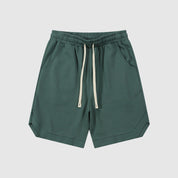  Herren Retro Twill Baumwolle lockere Sportshorts-1