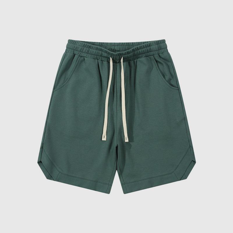  Herren Retro Twill Baumwolle lockere Sportshorts-1