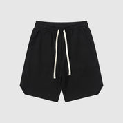  Herren Retro Twill Baumwolle lockere Sportshorts-5