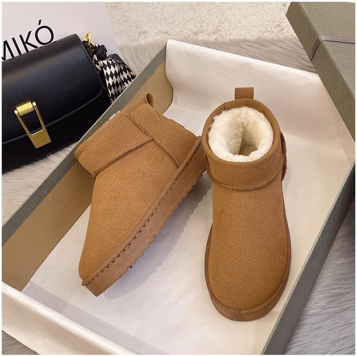 Kaycee Wildleder-Schneestiefel | Lässig & Vielseitig 1