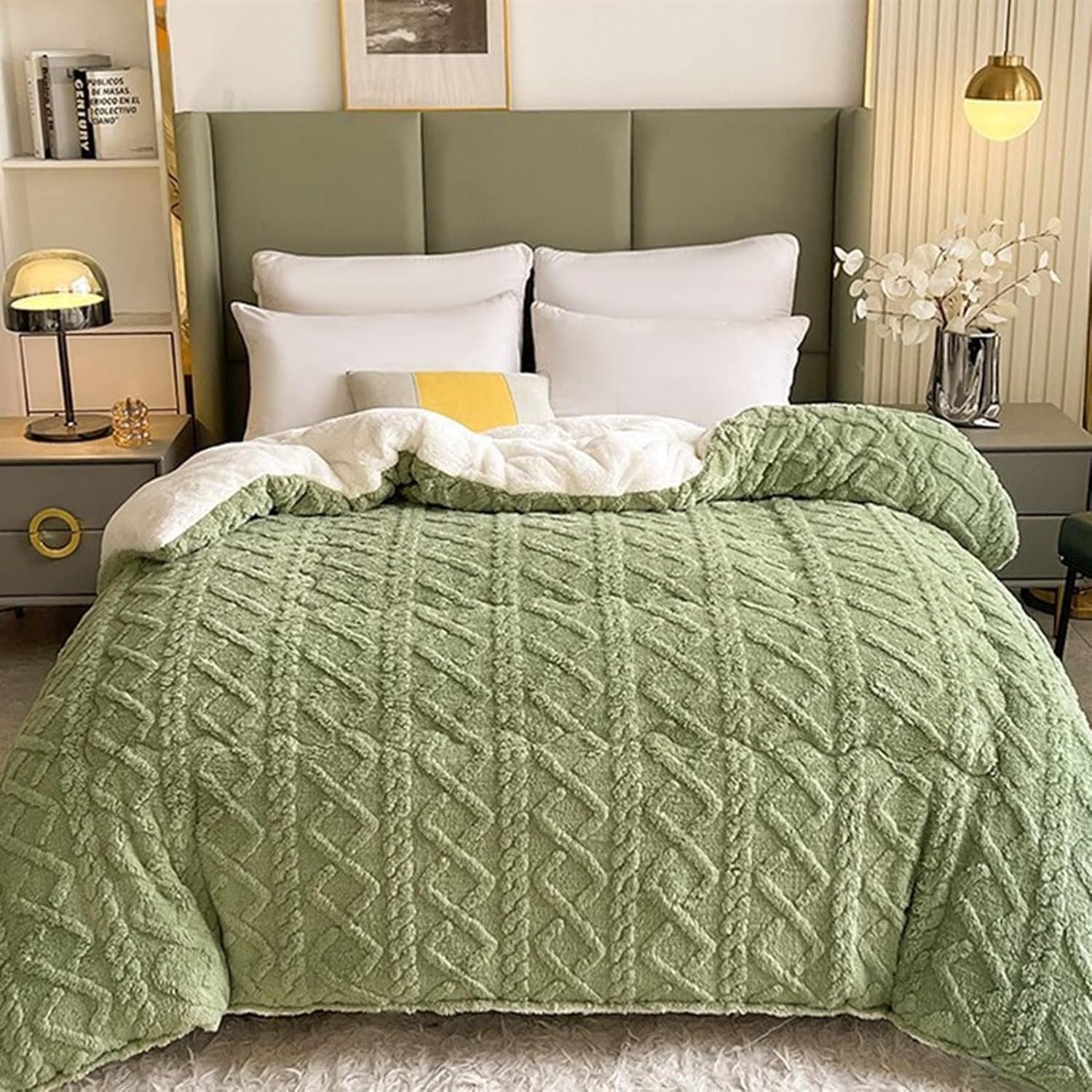 Kuscheldecke Sherpa für Wintergemütlichkeit und Stil Hochwertige Materialien 0