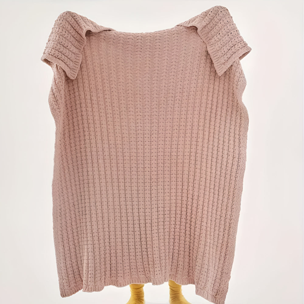 Kuscheldecke Vintage Chunky Knit Gemütlichkeit Mikrofaser-Mix 11