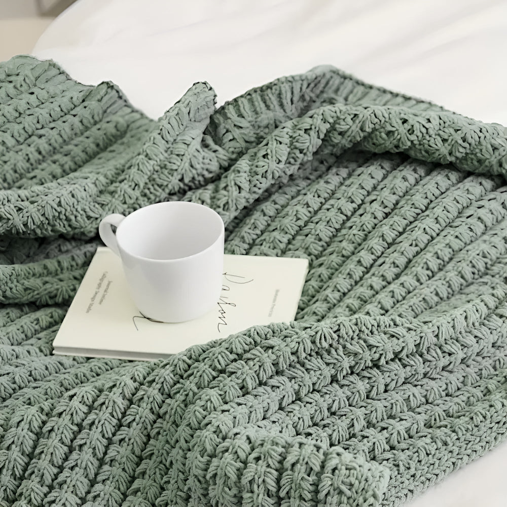 Kuscheldecke Vintage Chunky Knit Gemütlichkeit Mikrofaser-Mix 6