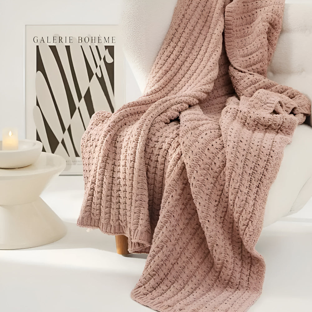 Kuscheldecke Vintage Chunky Knit Gemütlichkeit Mikrofaser-Mix 7