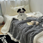 Kuscheldecke für Damen und Herren - Elegante und Bequeme Sherpa-Fleece-Decke 1