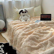 Kuscheldecke für Damen und Herren - Elegante und Bequeme Sherpa-Fleece-Decke 4