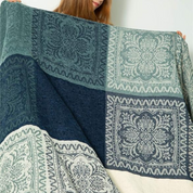 Kuscheldecke mit Fransen für Zuhause 100% Chenille Bohemian Design 4