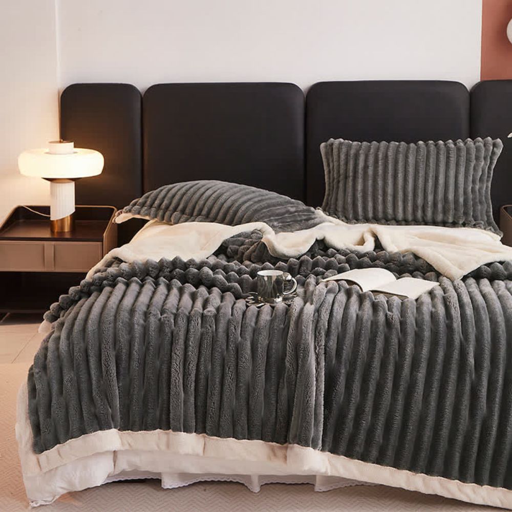 Kuschelige Fleece-Decke für Damen und Herren aus hochwertigem Mikrofaser 11