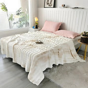 Kuschelige Fleece-Decke für Erwachsene mit einzigartigem Wellen-Tie-Dye-Muster 11