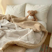 Kuschelige Jacquard Decke für Erwachsene aus Plüsch 1