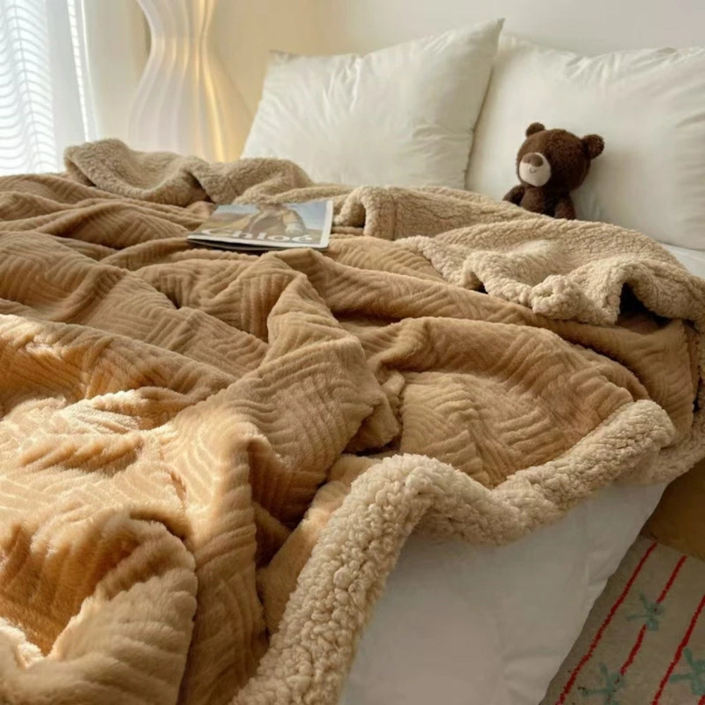 Kuschelige Jacquard Decke für Erwachsene aus Plüsch 7