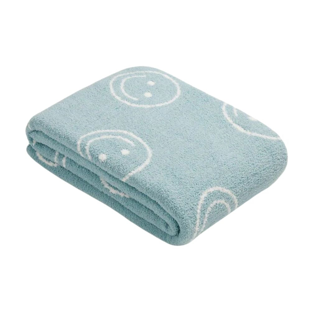 Kuschelige Smiley Gesicht Decke für Gemütlichkeit und Stil 10