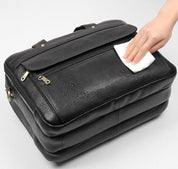 Leder Herren Top Layer Rindsleder Retro Business Tasche 3