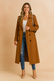 Lena | Langer Trenchcoat im Urban Style 1