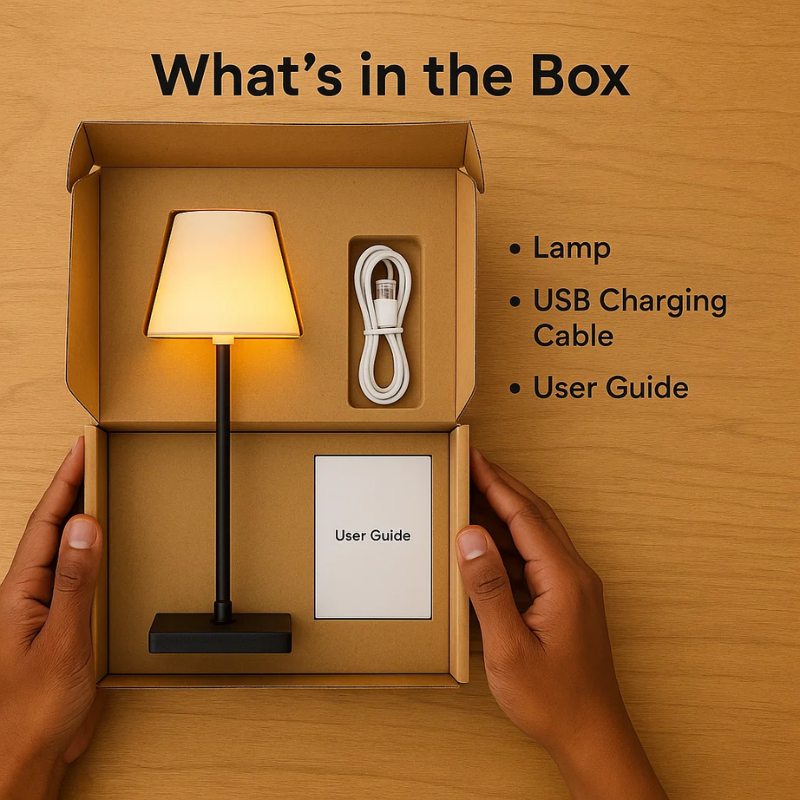 Luminara™ | Moderne wiederaufladbare kabellose LED-Tischleuchte | Tragbare Beleuchtung für Zuhause, Büro und den Außenbereich 7