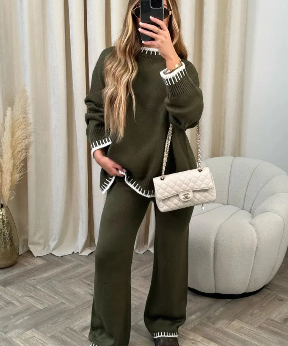 MLYMGestreepte-Elegante-Dames-Gebreide-Home-Suit-Split-Sweater-Top-Elastische-Hoge-Taille-Rechte-Broek-2-Stuks.jpg