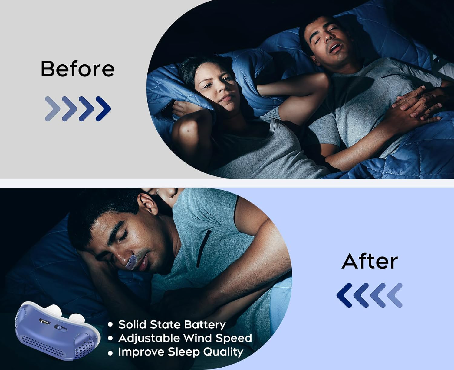 Micro CPAP Sleep Apnoe Machine für Reisen & Anti -Schnarchen - CPAP -Alternative 7
