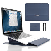 3-in-1 wasserdichte Laptophülle mit schockresistentem Design und Zubehörspeicher-Eleganter MacBook-Koffer für Reise und Büro-3