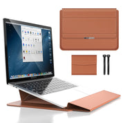 3-in-1 wasserdichte Laptophülle mit schockresistentem Design und Zubehörspeicher-Eleganter MacBook-Koffer für Reise und Büro-4