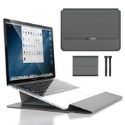 3-in-1 wasserdichte Laptophülle mit schockresistentem Design und Zubehörspeicher-Eleganter MacBook-Koffer für Reise und Büro-5