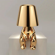 Mistero | Goldene skulpturale Tischlampe 3