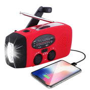 Tragbares Notfallradio mit Taschenlampe und Power Bank-Solar, Handkurbel, USB-C-Ladung, wasserfestes, AM/FM-Empfang-2