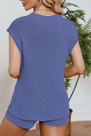 Leyann | Vielseitiges ärmelloses Strickwaren-Set