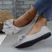 Lena | Spitz-Zehen Ballerinas – Femininer Look mit Schleife