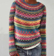 Damenpullover Winter Vintage Design – Weicher Strickpullover | DANIQUE