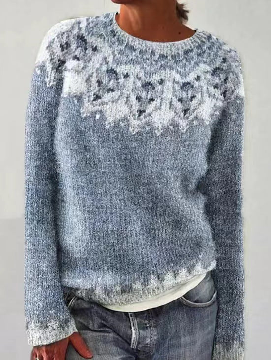 Damenpullover Winter Vintage Design – Weicher Strickpullover | DANIQUE