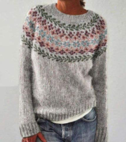 Damenpullover Winter Vintage Design – Weicher Strickpullover | DANIQUE