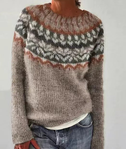 Damenpullover Winter Vintage Design – Weicher Strickpullover | DANIQUE