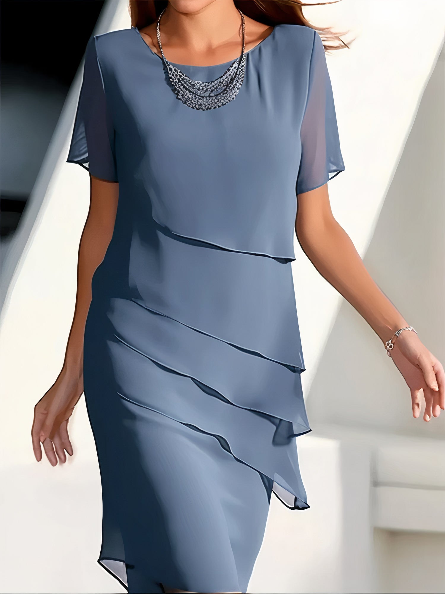 CHELSEA | Eleganz und Komfort Chiffonkleid