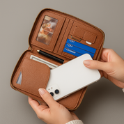 Premium RFID-geschütztes Reiseportemonnaie für ultimativen Schutz