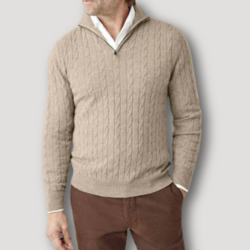 GARY | Eleganter Pullover mit Reißverschluss für Herren
