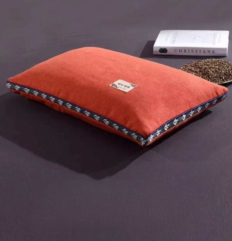 Pure Buchweizen Rumpfhals Kissen - Naturschlafunterstützung für Seiten- und Rückenschläfer 2